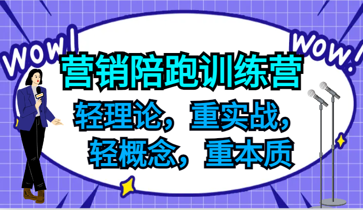 营销陪跑训练营，轻理论，重实战，轻概念，重本质，适合中小企业和初创企业的老板-网创之道