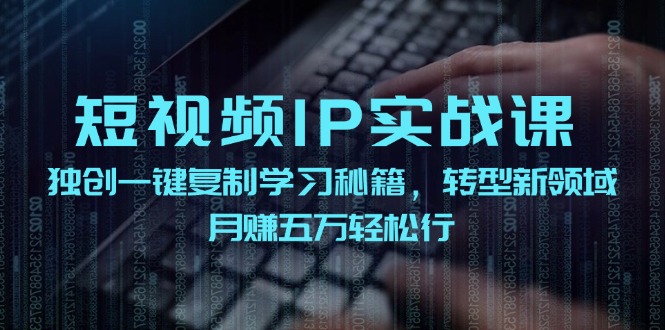 （12193期）短视频 IP实战课，独创一键复制学习秘籍，转战新领域，月赚五万轻松行-网创之道