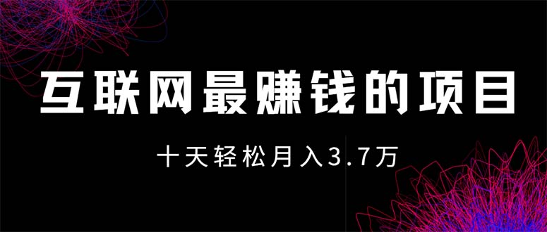 （12396期）互联网最赚钱的项目没有之一，轻松月入7万+，团队最新项目-网创之道