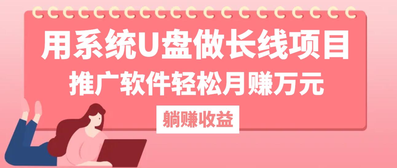 用系统U盘做长线项目，推广软件轻松月赚万元-网创之道