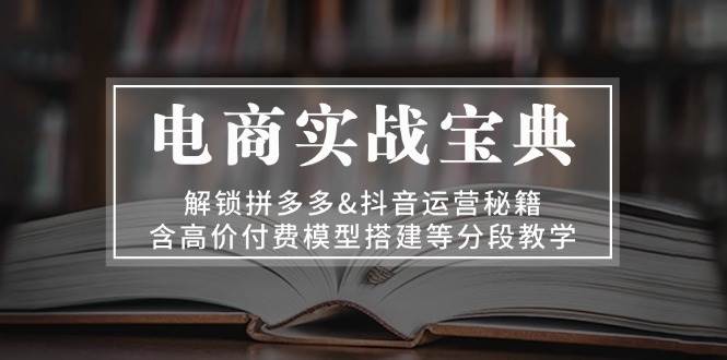 电商实战宝典：解锁拼多多&抖音运营秘籍，含高价付费模型搭建等分段教学-网创之道