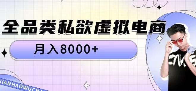 全品类私欲虚拟电商，月入8000+-网创之道