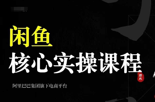 2024闲鱼核心实操课程，从养号、选品、发布、销售，教你做一个出单的闲鱼号-网创之道