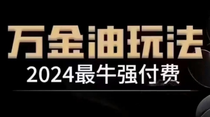 2024最牛强付费，万金油强付费玩法，干货满满，全程实操起飞（更新12月）-网创之道