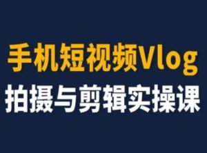 手机短视频Vlog拍摄与剪辑实操课，小白变大师-网创之道
