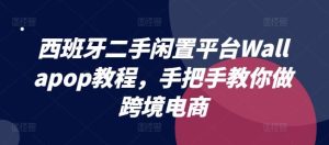 西班牙二手闲置平台Wallapop教程，手把手教你做跨境电商-网创之道