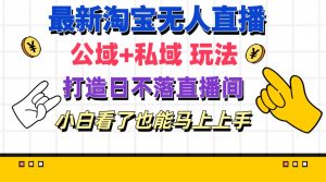 （11586期）最新淘宝无人直播 公域+私域玩法打造真正的日不落直播间 小白看了也能…-网创之道