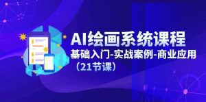 AI绘画系统课程,基础入门-实战案例-商业应用(21节课)-网创之道