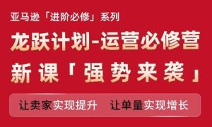 亚马逊进阶必修系列，龙跃计划-运营必修营新课，让卖家实现提升 让单量实现增长-网创之道
