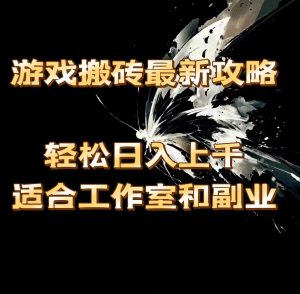 (11662期)游戏搬砖最新攻略,轻松日入上千,适合工作室和副业。-网创之道