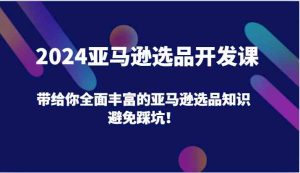 2024亚马逊选品开发课,带给你全面丰富的亚马逊选品知识,避免踩坑!-网创之道