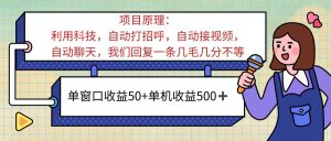 （11722期）ai语聊，单窗口收益50+，单机收益500+，无脑挂机无脑干！！！-网创之道