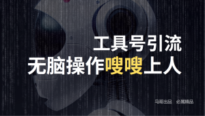 工具号高效引流法，嗖嗖上人，日引1000+，直接搬运，无脑操作-网创之道