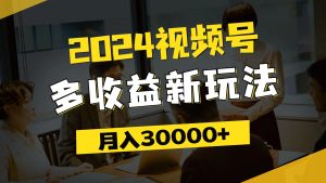 (11905期)2024视频号多收益新玩法,每天5分钟,月入3w+,新手小白都能简单上手-网创之道