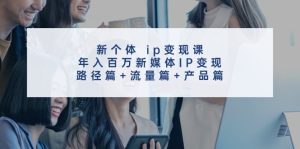 (11971期)新个体 ip变现课,年入百万新媒体IP变现,路径篇+流量篇+产品篇-网创之道