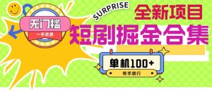 （11999期）短剧掘金合集2.0  无门槛没成本 有手就行 单机100+-网创之道