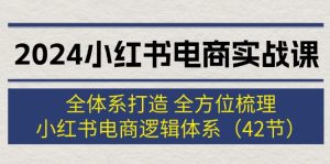 (12003期)2024小红书电商实战课:全体系打造 全方位梳理 小红书电商逻辑体系 (42节)-网创之道