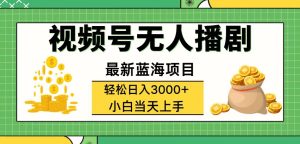 (12128期)视频号无人播剧,轻松日入3000+,最新蓝海项目,拉爆流量收益,多种变…-网创之道