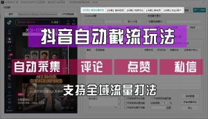 抖音自动截流玩法,利用一个软件自动采集、评论、点赞、私信,全域引流-网创之道