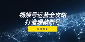 视频号运营全攻略,从定位到成交一站式学习,视频号核心秘诀,打造爆款账号-网创之道