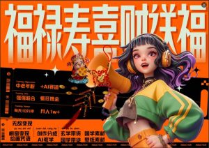 AI狂撸中老年赛道,福禄寿喜财送财送福,每日轻松十分钟,月入1W+, 抓紧冲-网创之道