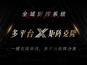 全域矩阵系统，可一键克隆爆款矩阵分发到多个平台！矩阵操作日引流500+！-网创之道