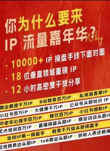 群响IP流量嘉年华，​现场视频+IP江湖2024典藏版PPT-网创之道