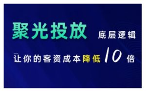 小红书聚光投放底层逻辑课,让你的客资成本降低10倍-网创之道