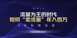 未来如何通过“卖流量”年入百万,跨越一切周期绝对蓝海项目-网创之道