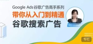 Google Ads谷歌广告高手 – 搜索广告,带你从入门到精通谷歌搜索广告-网创之道