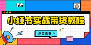 小红书实战带货教程：从开店到选品、笔记制作、发货、售后等全方位指导-网创之道