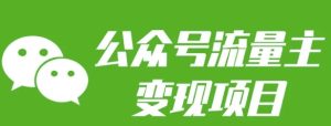 公众号流量主变现项目:每天2小时,普通人每月多挣三五千-网创之道
