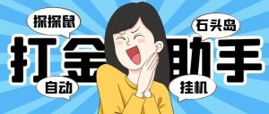 【高端精品】外面收费5888的黑马淘金（探探鼠+石头岛）全自动挂机打金助手，号称一天几张京东卡【挂机脚本+使用教程】-网创之道