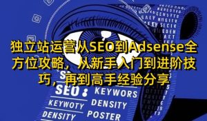 独立站运营从SEO到Adsense全方位攻略,从新手入门到进阶技巧,再到高手经验分享-网创之道