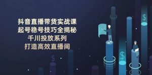 抖音直播带货实战课:起号稳号技巧全揭秘, 千川投放系列, 打造高效直播间-网创之道