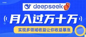 用DeepSeek席卷各大平台，快速上手实现多领域，让你收入猛增-网创之道