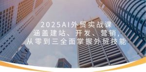 2025AI外贸实战课：涵盖建站、开发、营销, 从零到三全面掌握外贸技能-网创之道